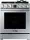 Dacor - Transitional 6.3 Cu. Ft. Freestanding Dual Fuel Four-Part Pure Convection Pro-Range with Self Clean and Air Sous Vide - Silver Stainless Steel-Front_Standard