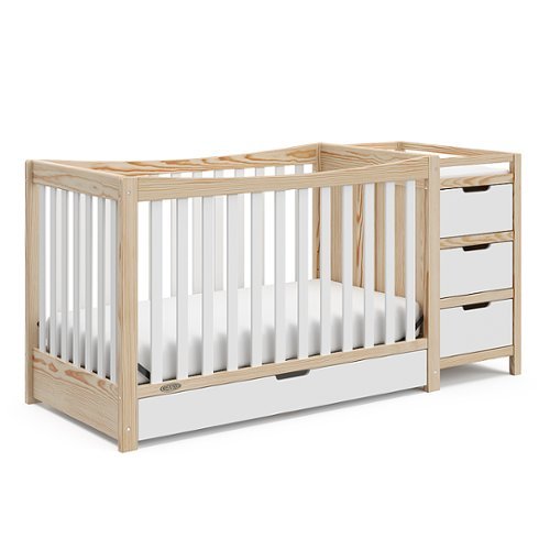 

Graco - Remi 4-in-1 Crib and Changer - White/Natural