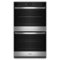 Whirlpool - 27" Smart Built-In Electric Convection Double Wall Oven with Air Fry - Stainless Steel-Front_Standard
