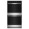 Whirlpool - 30" Smart Built-In Electric Convection Double Wall Oven with Air Fry - Stainless Steel-Front_Standard