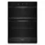 Front. Whirlpool - 27" Smart Built-In Electric Combination Wall Oven with Air Fry - Black.