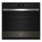 Whirlpool - 30" Smart Built-In Single Electric Wall Oven with Air Fry - Black Stainless Steel-Front_Standard
