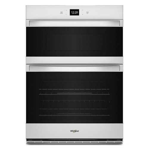 Whirlpool - 30" Smart Built-In Electric Combination Wall Oven with Air Fry - White