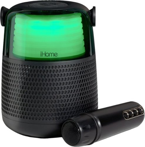 iHome Bluetooth Color Changing Party Speaker with Wireless Microphone - Black WORLDWIDE DELIVERY