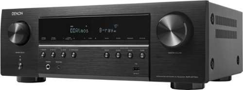 Denon - AVR-S770H (75W X 7) 7.2-Ch. with HEOS and Dolby Atmos 8K Ultra HD HDR Compatible AV Home Theater Receiver with Alexa - Black