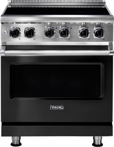 Viking - 5 Series 4.7 Cu. Ft. Freestanding Electric Induction Range - Cast Black-Front_Standard 