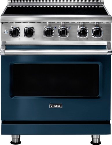 Viking - 5 Series 4.7 Cu. Ft. Freestanding Electric Induction Range - Slate Blue-Front_Standard 