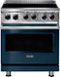 Viking - 5 Series 4.7 Cu. Ft. Freestanding Electric Induction Range - Slate Blue-Front_Standard