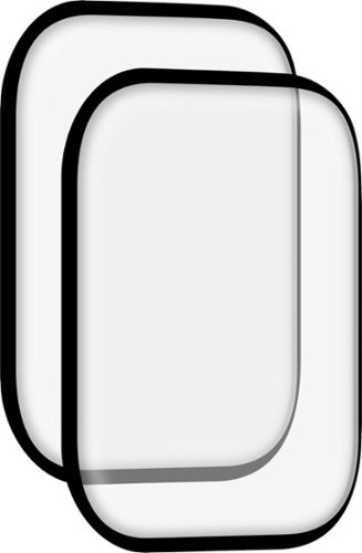  Insignia™ - Hybrid Glass Screen Protectors for Apple Watch 45mm (2-Pack) - Clear