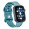 Insignia™ - Silicone Band for Apple Watch 42mm, 44mm, 45mm and Apple Watch Ultra 49mm (All Series) - Teal-Angle_Standard