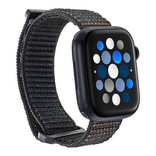 Insignia™ - Active Nylon Band for Apple Watch 38mm, 40mm and 41mm (All Series) - Black