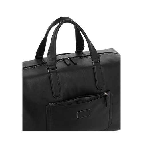 TUMI Harrison Nelson Duffel Bag - Black Leather WORLDWIDE DELIVERY