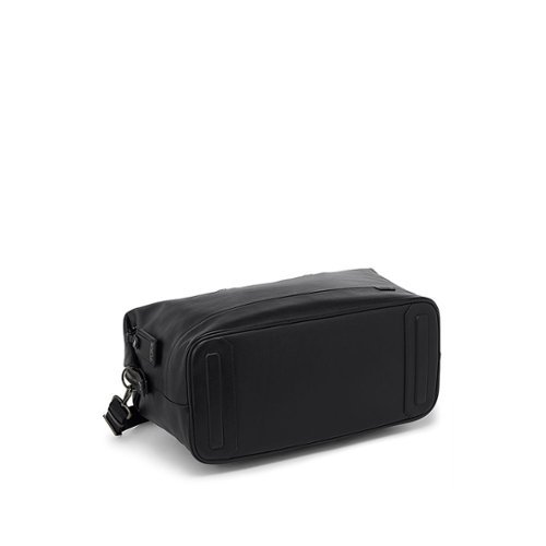 TUMI Harrison Nelson Duffel Bag - Black Leather GLOBAL SHIPPING