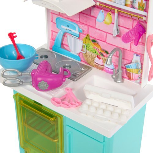 Barbie Celebration Fun Baking & Kitchen with Dolls Playset - Multicolor WHERE TO BUY