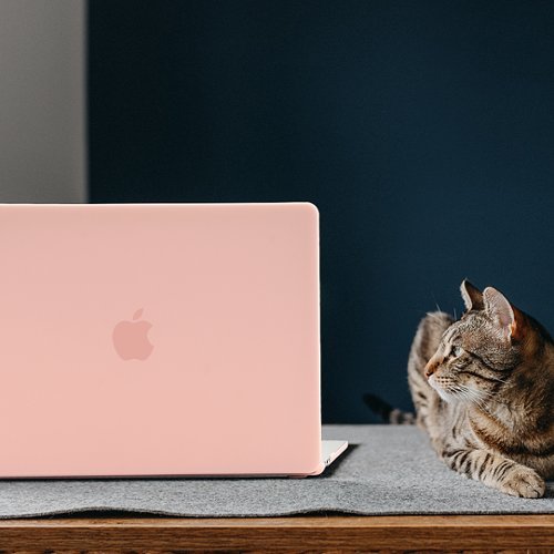 Techprotectus MacBook case for 2023-25 MacBook Air 15 with Apple M2/M3/M4 Chip - Black/Rose Quartz BUY ONLINE