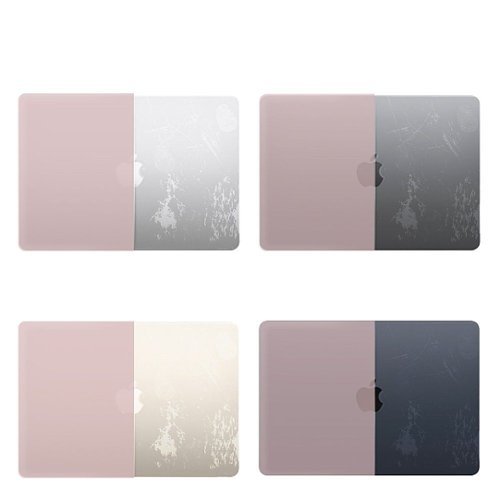 Techprotectus MacBook case for 2023-25 MacBook Air 15 with Apple M2/M3/M4 Chip - Black/Rose Quartz WHERE TO BUY
