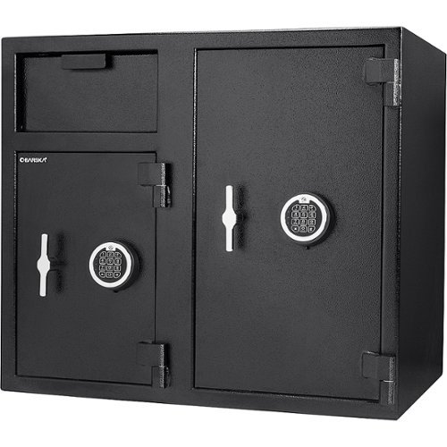 Barska - 2.58/4.68 Cu. Ft. Large Two Lock Depository Safe with Digital Keypad - Black