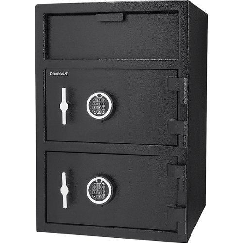 Barska - 1.6/2 Cu. Ft. Two Lock Depository Safe with Digital Keypad - Black
