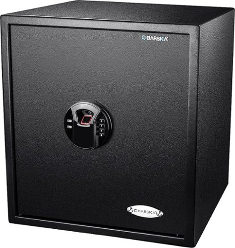 Barska - HQ400 Large Biometric Digital Keypad Safe - Black