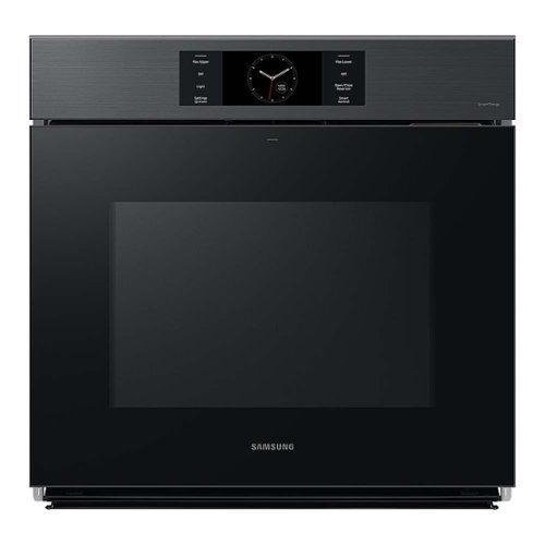Samsung - BESPOKE 30" Built-In Single Electric Convection Wall Oven with AI Pro Cooking Camera - Matte Black