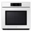 Front. Samsung - BESPOKE 30" Built-In Single Electric Convection Wall Oven with AI Pro Cooking Camera - White Glass.