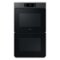 Samsung - BESPOKE 30" Built-In Electric Convection Double Wall Oven with AI Pro Cooking Camera - Matte Black-Front_Standard