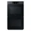 Front. Samsung - BESPOKE 30" Built-In Electric Convection Double Wall Oven with AI Pro Cooking Camera - Matte Black.