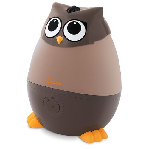 CRANE - Mini Owl 0.5 Gallon Cool Mist Humidifier - Brown