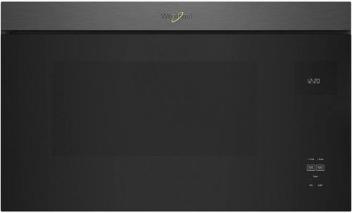 Whirlpool - 1.1 Cu. Ft. Over-the-Range Microwave with Flush Built-in Design - Black Stainless Steel