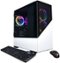 CyberPowerPC - Gamer Master Gaming Desktop - AMD Ryzen 7 7700 - 16GB Memory - NVIDIA GeForce RTX 4060 Ti 8GB - 2TB SSD - White-Angle_Standard