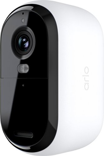  Arlo - Essential 1-Camera Outdoor Wireless 2K Security Camera (2nd Generation) with Color Night Vision - White