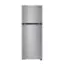Front. LG - 11.1 Cu Ft Top-Freezer Refrigerator - Stainless Steel Look.