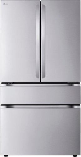 Photos - Fridge LG  29.6 Cu. Ft. 4-Door French Door Smart Refrigerator with Full-Convert 