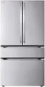 Front. LG - Standard-Depth MAX 29.6 Cu. Ft. 4-Door French Door Smart Refrigerator with Full-Convert Drawer - PrintProof Stainless Steel.