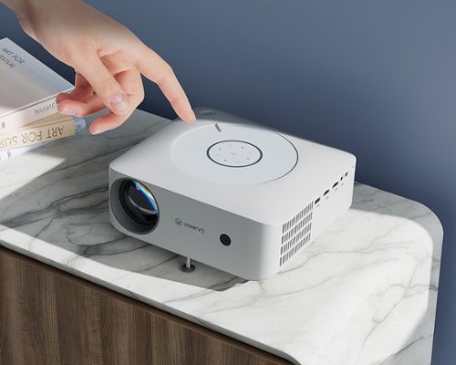 Vankyo Leisure E30TBS Native 1080P Wireless Single LCD Portable Projector, Screen Included - White/White GLOBAL SHIPPING