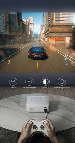 Vankyo Leisure E30TBS Native 1080P Wireless Single LCD Portable Projector, Screen Included - White/White HOW TO BUY