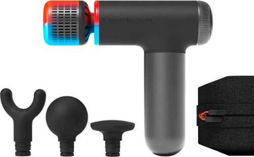 Deep Tissue Massage Gun with Heat & Cool Therapy, 20 Speeds, 7 Heads, Quiet Recovery Massager