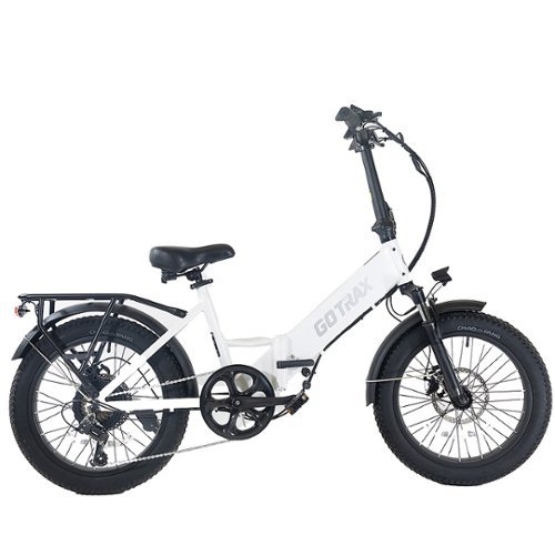 GOTRAX Adult F2 20" Step Through Electric Folding Bike - White