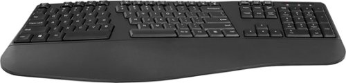 Insignia™ Full-Size Wireless Ergonomic Membrane Keyboard - Black WORLDWIDE DELIVERY