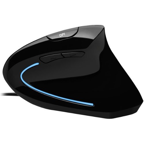 Adesso iMouse Wired Optical Ergonomic Mouse - Wired - Glossy black HOW TO BUY