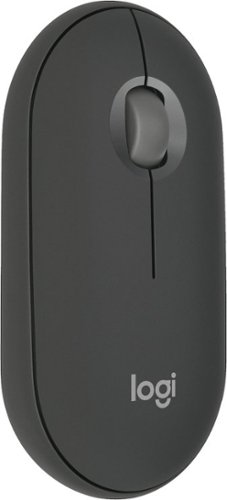  Logitech - Pebble Mouse 2 M350s Slim Lightweight Wireless Silent Ambidextrous Mouse with Customizable Buttons - Graphite