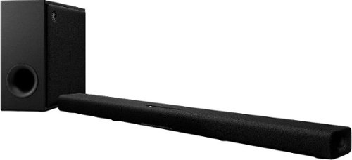 Yamaha - TRUE X BAR 50A Soundbar with Dolby Atmos, Wireless Subwoofer and Alexa Built-in - Black