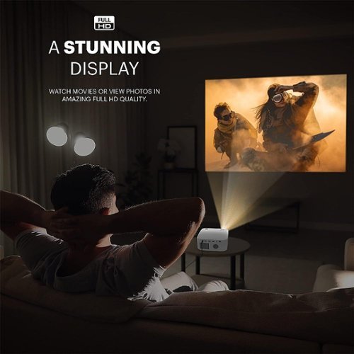 Kodak FLIK X10 Full HD Home Projector, 1080p Portable Projector & Home Theater System with Remote Control - White GLOBAL SHIPPING