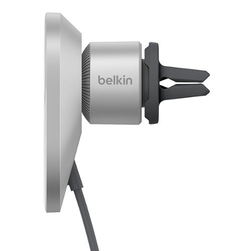 Belkin 15W Qi2 (MagSafe Compatible) Car Vent Mount Pro - Gray WORLDWIDE DELIVERY