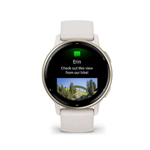 Garmin - vívoactive 5 GPS Smartwatch 42 mm Fiber-reinforced polymer - Gold Aluminum and Ivory - Image 14