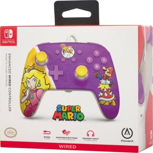 PowerA Enhanced Wired Controller for Nintendo Switch - Princess Peach Battle BUY ONLINE