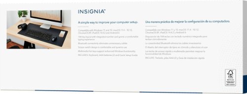 Insignia™ Full-size Bluetooth Scissor Switch Keyboard - Black HOW TO BUY