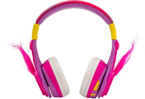 eKids DreamWorks Trolls Wireless Over-the-Ear Headphones - Pink WORLDWIDE DELIVERY