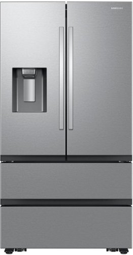  Samsung - OBX 30 cu. ft. Mega Capacity 4-Door French Door Refrigerator with Four Types of Ice - Stainless Steel
