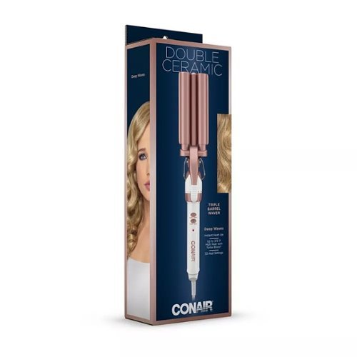Conair Double Ceramic Triple Barrel Waver - Rose Gold SHOP ONLINE